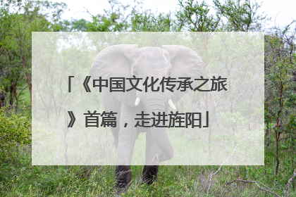 《中国文化传承之旅》首篇，走进旌阳