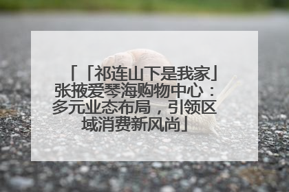 「祁连山下是我家」张掖爱琴海购物中心：多元业态布局，引领区域消费新风尚