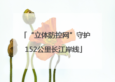 “立体防控网”守护152公里长江岸线