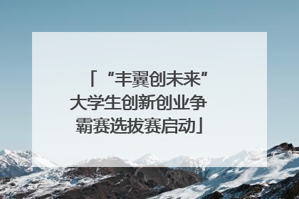 “丰翼创未来”大学生创新创业争霸赛选拔赛启动