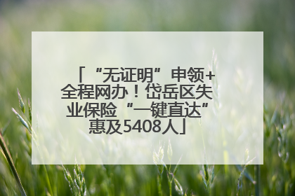 “无证明”申领+全程网办！岱岳区失业保险“一键直达”惠及5408人