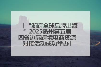 “浙跨全球品牌出海”2025衢州第五届四省边际跨境电商资源对接活动成功举办