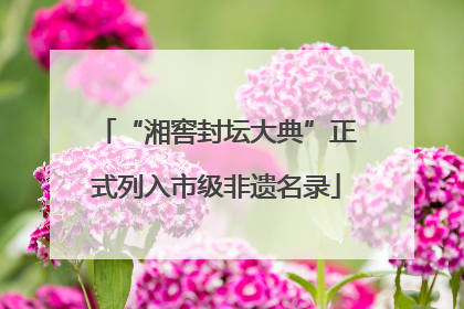 “湘窖封坛大典”正式列入市级非遗名录