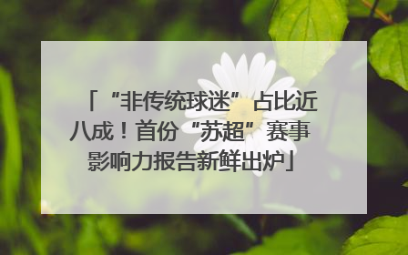 “非传统球迷”占比近八成！首份“苏超”赛事影响力报告新鲜出炉