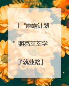 “雨露计划”照亮莘莘学子就业路