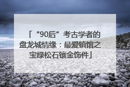 “90后”考古学者的盘龙城情缘：最爱镇馆之宝绿松石镶金饰件