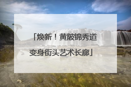 焕新！黄陂锦秀道变身街头艺术长廊