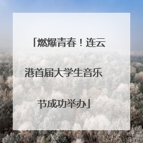 燃爆青春！连云港首届大学生音乐节成功举办