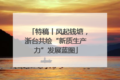特稿丨风起钱塘，浙台共绘“新质生产力”发展蓝图
