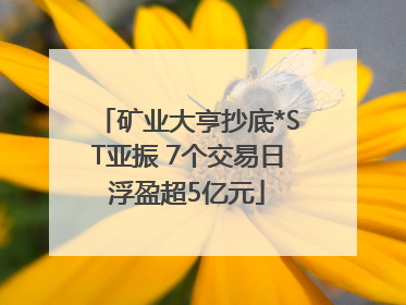 矿业大亨抄底*ST亚振 7个交易日浮盈超5亿元