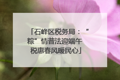 石峰区税务局：“粽”情普法迎端午 税惠春风暖民心