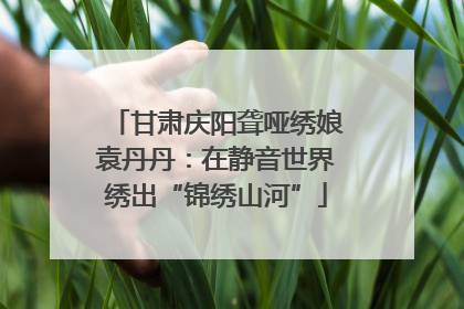 甘肃庆阳聋哑绣娘袁丹丹：在静音世界绣出“锦绣山河”