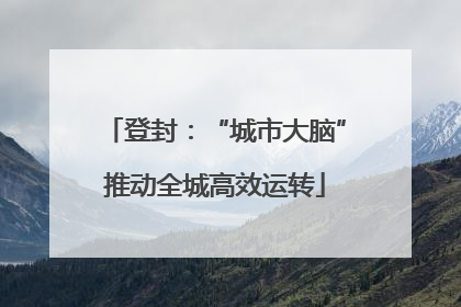 登封：“城市大脑”推动全城高效运转
