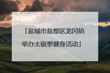 盐城市盐都区龙冈镇举办太极拳健身活动