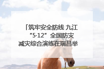 筑牢安全防线 九江“5·12”全国防灾减灾综合演练在瑞昌举行（组图｜视频）