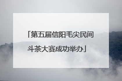 第五届信阳毛尖民间斗茶大赛成功举办