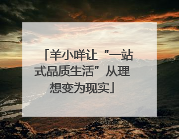羊小咩让“一站式品质生活”从理想变为现实