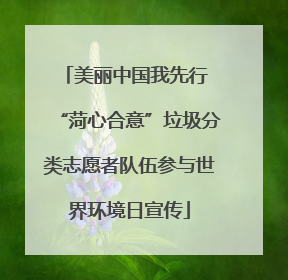 美丽中国我先行 “菏心合意”垃圾分类志愿者队伍参与世界环境日宣传