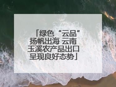 绿色“云品”扬帆出海 云南玉溪农产品出口呈现良好态势