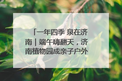 一年四季 泉在济南｜端午嗨翻天，济南植物园成亲子户外热门打卡地