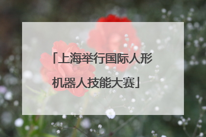 上海举行国际人形机器人技能大赛