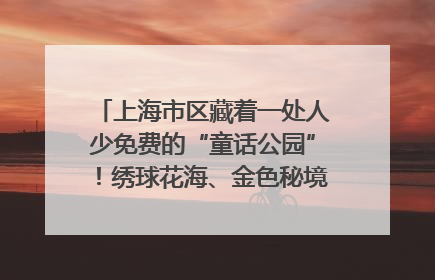 上海市区藏着一处人少免费的“童话公园”！绣球花海、金色秘境……地铁直达→
