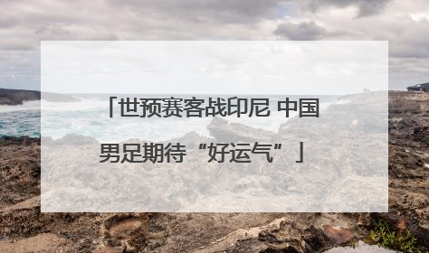 世预赛客战印尼 中国男足期待“好运气”