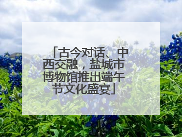 古今对话、中西交融，盐城市博物馆推出端午节文化盛宴