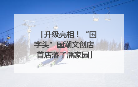 升级亮相！“国字头”国潮文创店首店落子潘家园