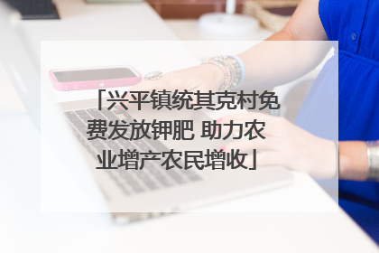 兴平镇统其克村免费发放钾肥 助力农业增产农民增收