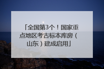 全国第3个！国家重点地区考古标本库房（山东）建成启用