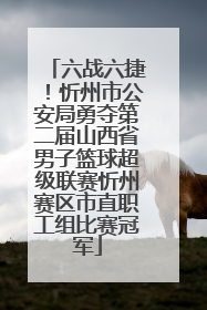 六战六捷！忻州市公安局勇夺第二届山西省男子篮球超级联赛忻州赛区市直职工组比赛冠军