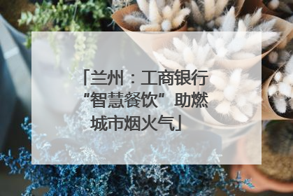 兰州：工商银行“智慧餐饮”助燃城市烟火气