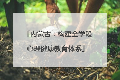 内蒙古：构建全学段心理健康教育体系