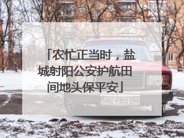 农忙正当时，盐城射阳公安护航田间地头保平安