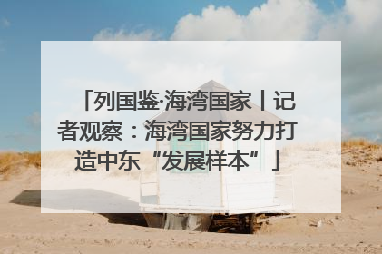 列国鉴·海湾国家丨记者观察：海湾国家努力打造中东“发展样本”