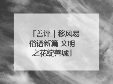 善评｜移风易俗谱新篇 文明之花绽善城