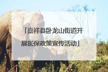 嘉祥县卧龙山街道开展医保政策宣传活动