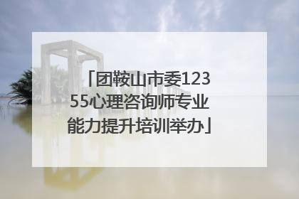 团鞍山市委12355心理咨询师专业能力提升培训举办