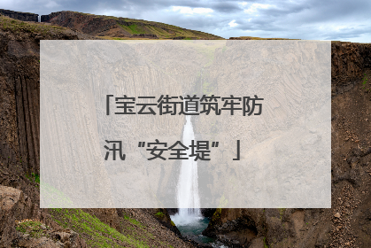 宝云街道筑牢防汛“安全堤”
