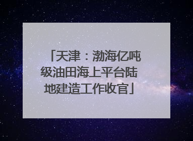 天津：渤海亿吨级油田海上平台陆地建造工作收官