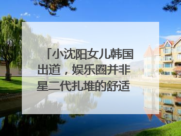 小沈阳女儿韩国出道，娱乐圈并非星二代扎堆的舒适区｜文艺评论
