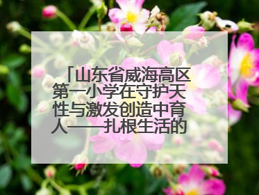 山东省威海高区第一小学在守护天性与激发创造中育人——扎根生活的科学教育更有效