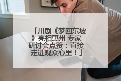 川剧《梦回东坡》亮相惠州 专家研讨会点赞：直接走进观众心里！