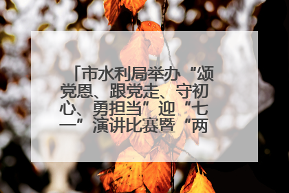 市水利局举办“颂党恩、跟党走、守初心、勇担当”迎“七一”演讲比赛暨“两优一先”表彰活动