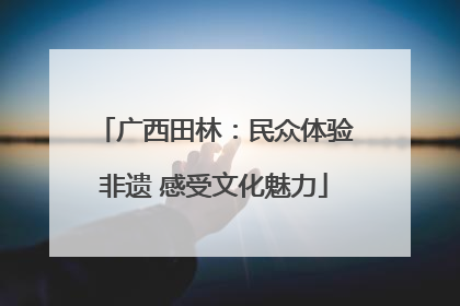 广西田林：民众体验非遗 感受文化魅力