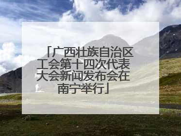 广西壮族自治区工会第十四次代表大会新闻发布会在南宁举行