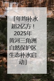 年均补水超2亿方！2025年黄河三角洲自然保护区生态补水启动
