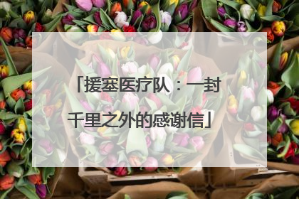 援塞医疗队：一封千里之外的感谢信
