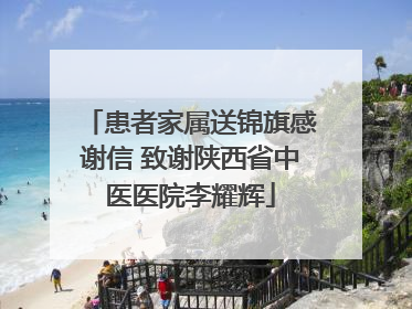 患者家属送锦旗感谢信 致谢陕西省中医医院李耀辉